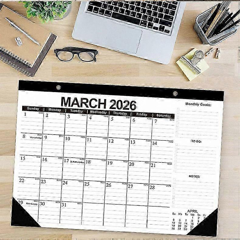 2026 Desk Calendar with Wall Calendar January 2026 to June 2027 WUD5521