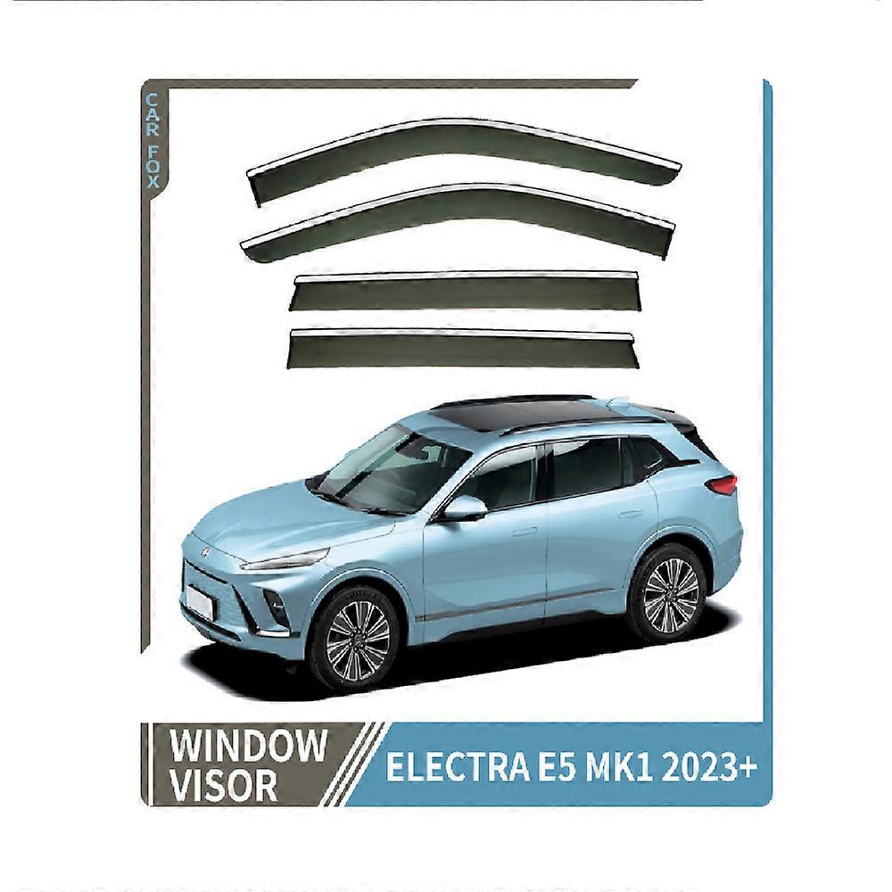 Door Visor For Buick Electra E5 2023+ Window Visor Vent Wind Deflectors Visors Rain Guard Shades Visor