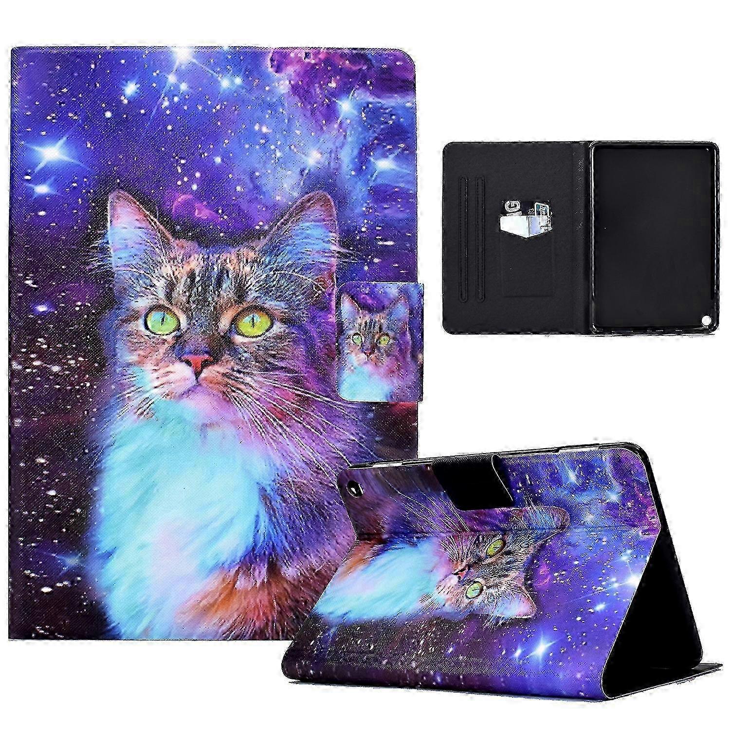 For Amazon Kindle Fire HD 10 2021 Electric Pressed TPU Leather Tablet Case