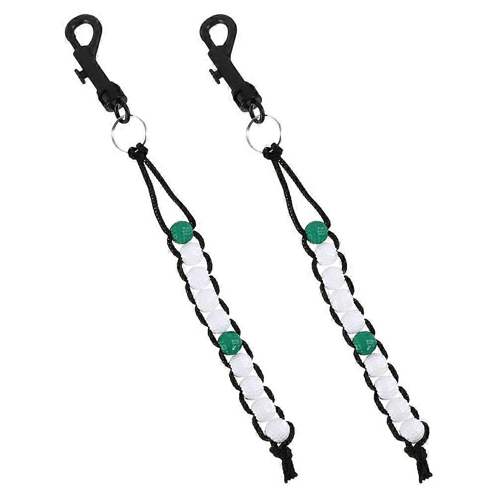 Golf Stroke Counter Bead Design Plastic Tracking Tool 5Pairs Set