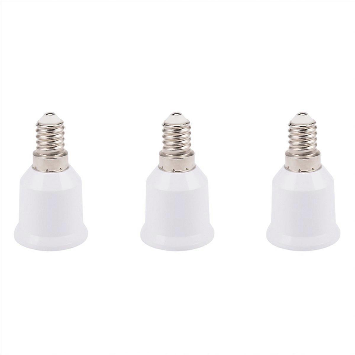 3X E14 to E26 E27 Adapter Socket E14 to Medium Socket E26 E27 Converter Bulb Base Adapter Converter