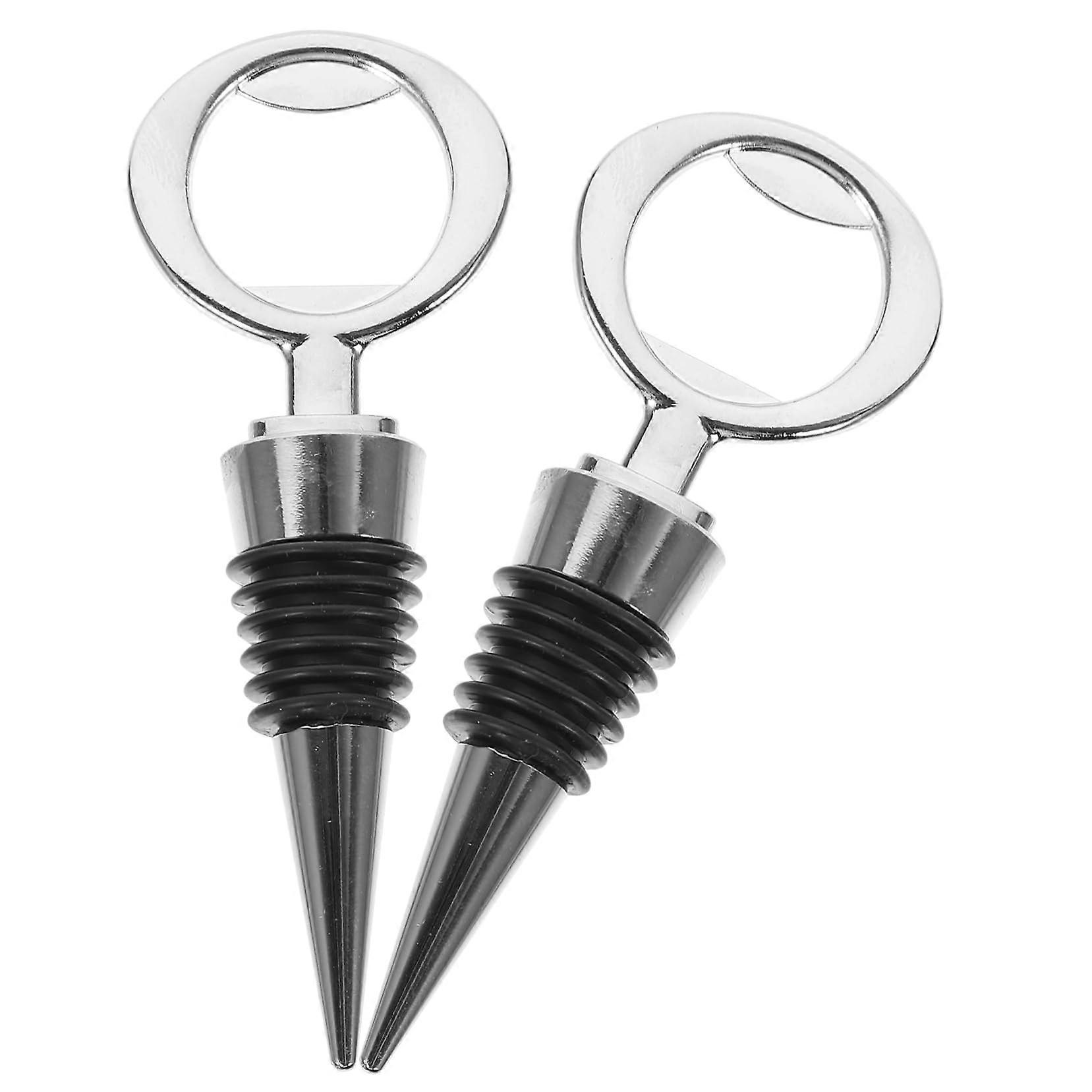 2 Pack Wine Bottle Stopper Spiral Design Airtight Seal for Preserving Fresh Wine