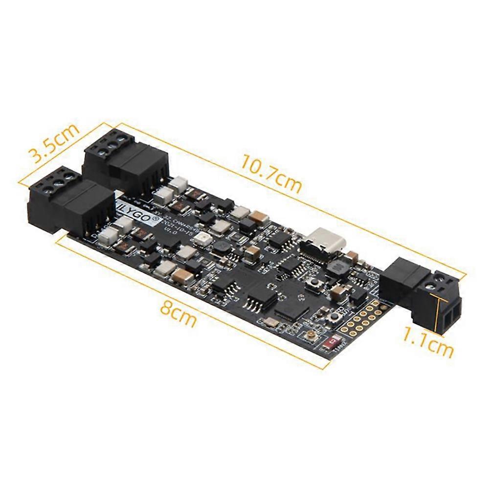 Doumneou T-CAN485 ESP32 Ontwikkelingsbord – CAN & 485 Module – Ondersteunt TF-kaart – Zwart – Voor IoT En Industriële Projecten