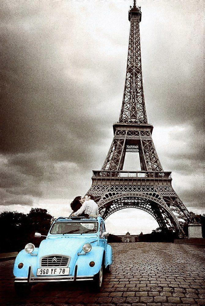 Paris Love Romance Eiffel = Jigsaw Puzzle Brain Teaser H0674