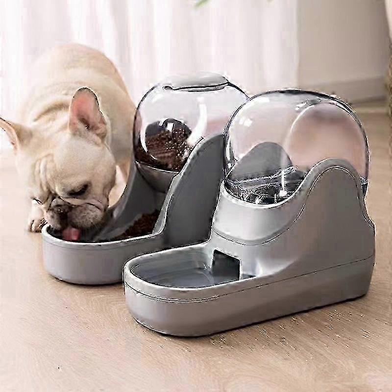Pet Automatic Feeder Large Capacity Drinking Waterer Fountain Dog Feeding Bowls Water Bottle Puppy Drinker Automatic Dispenser w