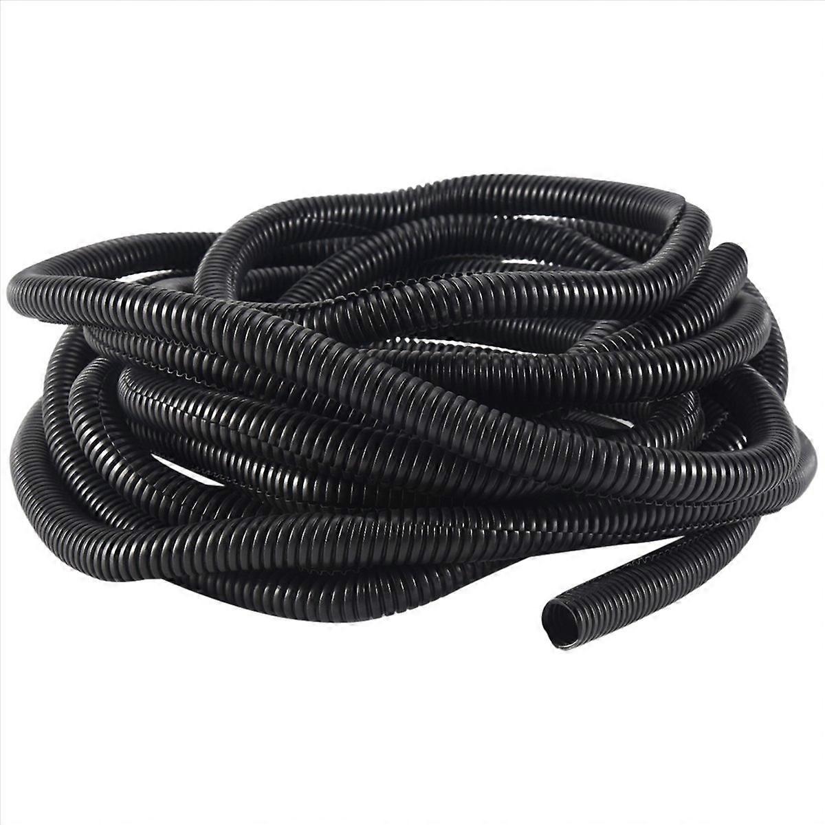 20 Ft Split Wire Conduit Polyethylene Tubing Black 10mm inner diameter