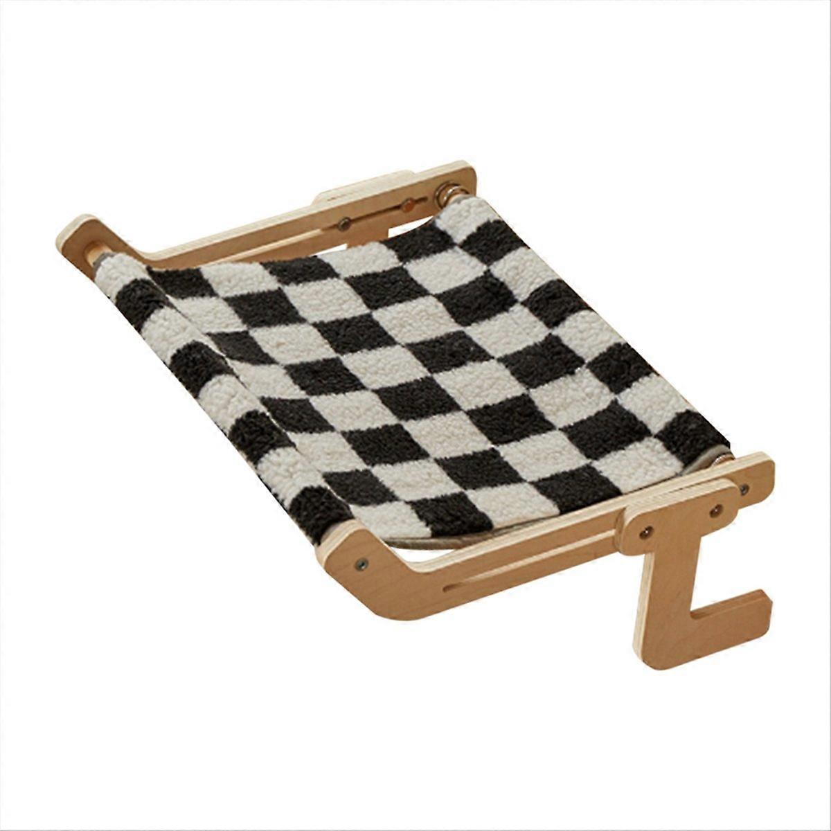 Cat Window Hammock, Wooden Frame Hanging Cat Lounge Bed