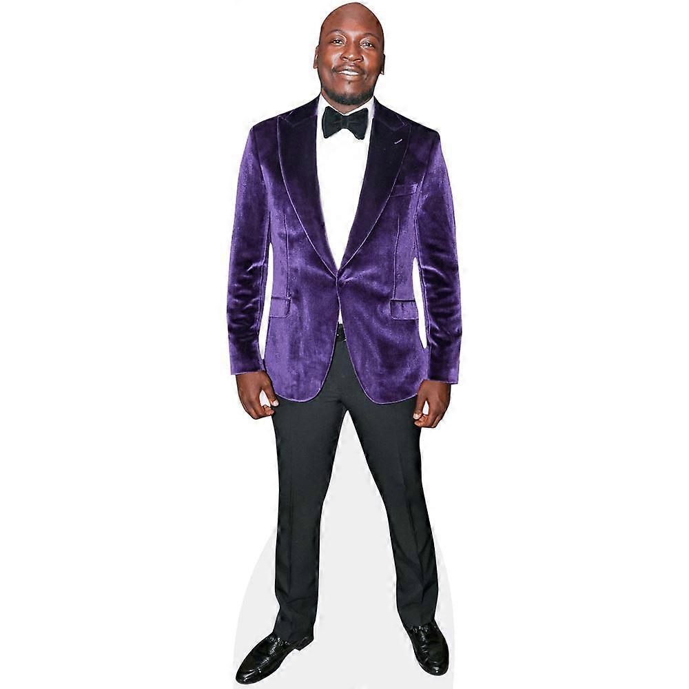 Emmanuel Sonubi (Purple Suit) Cardboard Cutout (lifesize OR mini size). Standee. Stand Up.