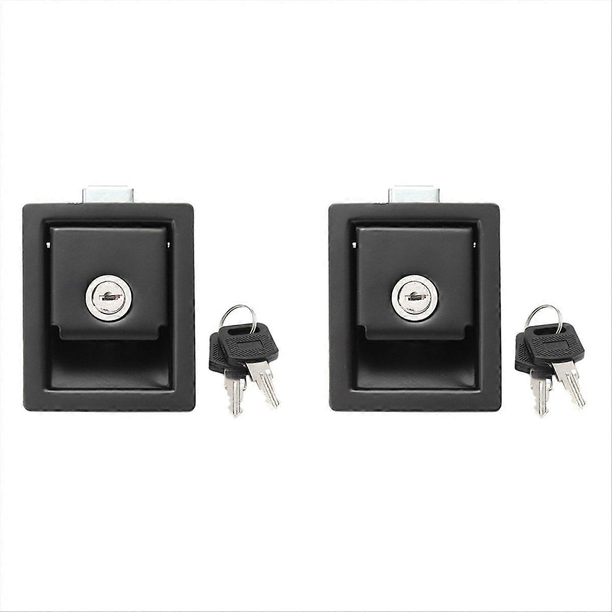2pcs Rv Car Paddle Entry Door Lock Latch