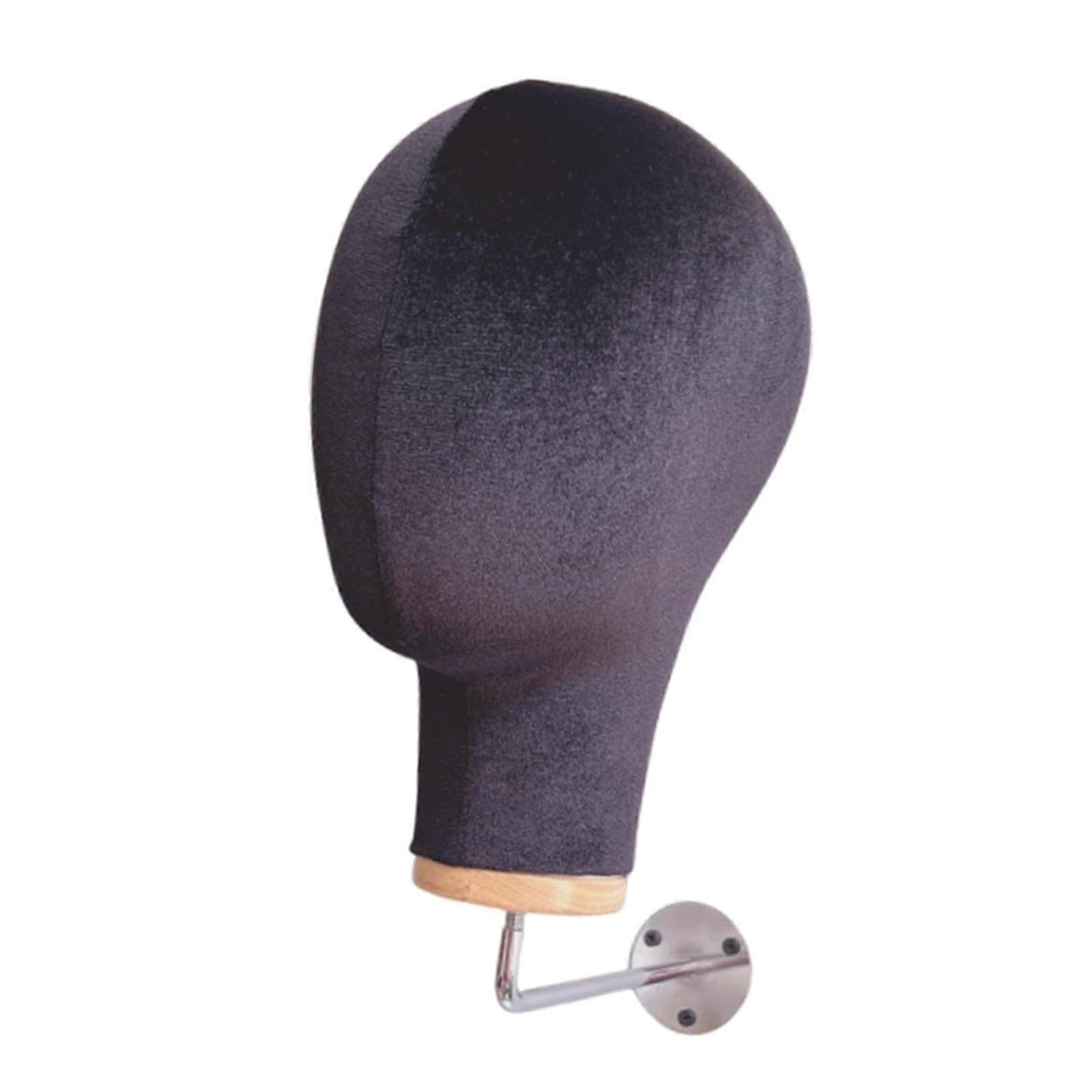 Wall Mounted Hat Rack and Headphone Holder 28cm SpaceSaving MultiPurpose Display Stand Black