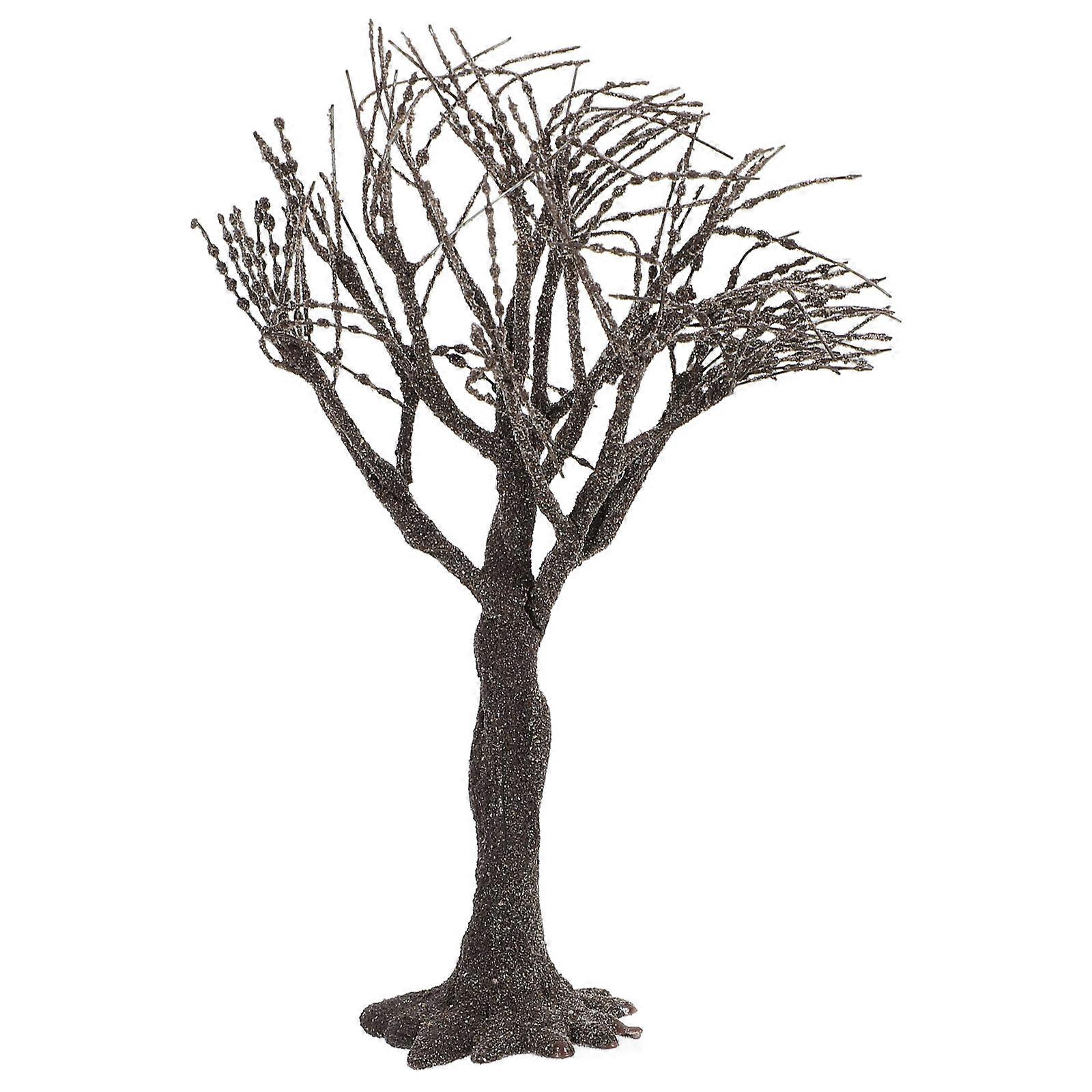 Apple Tree Model Iron Wire Tree Model for Decoration Coffee Color