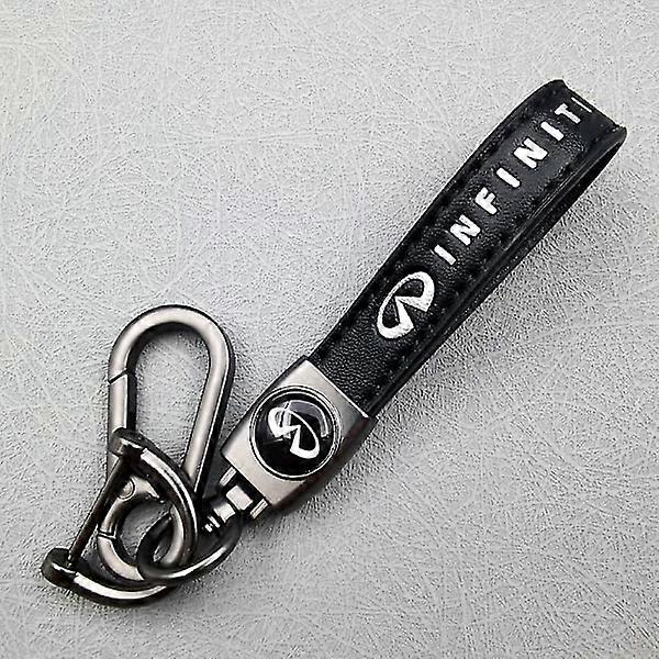 Leather Keychain for Car and Bike in Metal | Durable Keychain | Keychain and Hook Fitting in Metal Color Gun Color Hardware Infinity