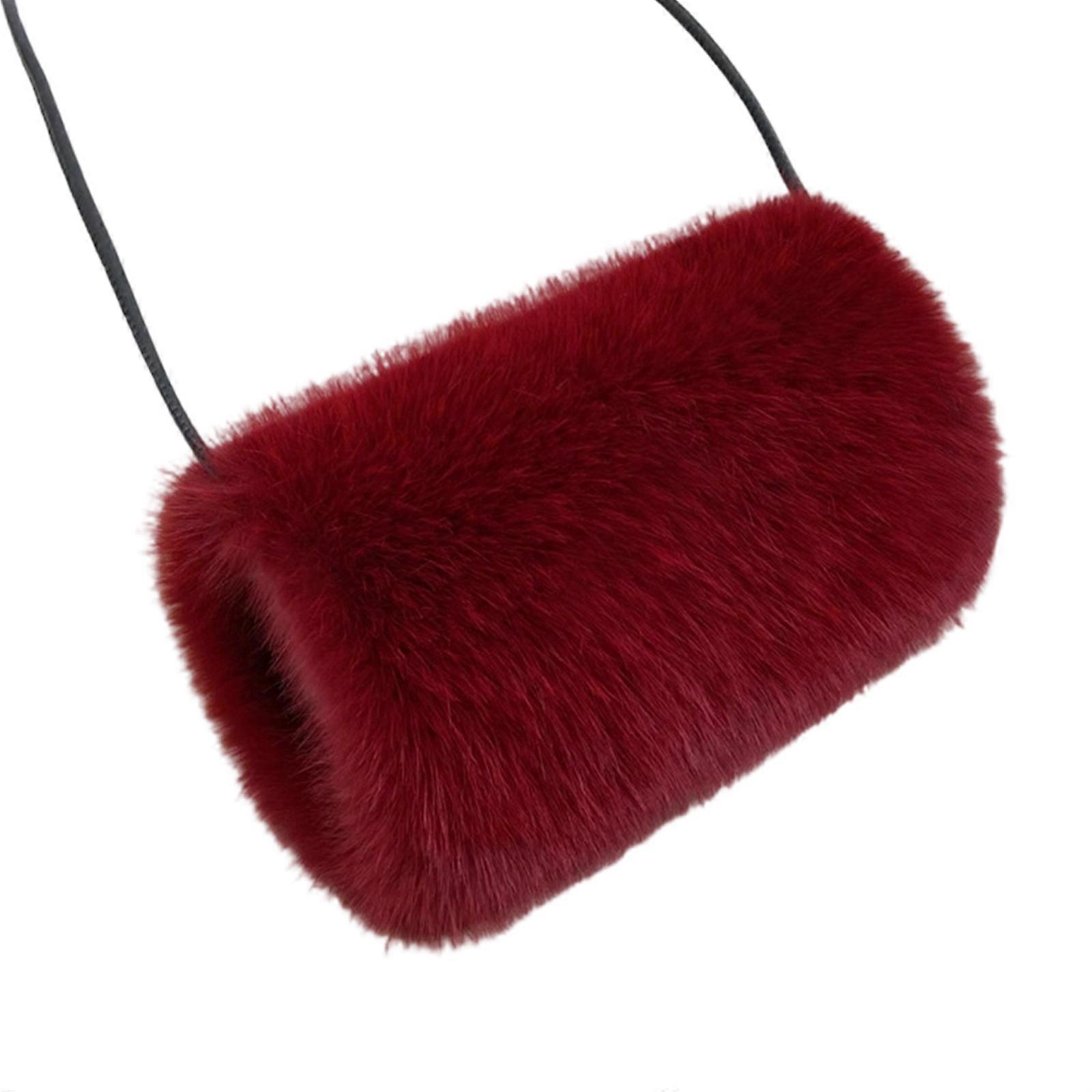 Multi Use Hand Pillow Gloves for Enhancing Warmth During Skiing Strolling Home Entertainment Reading and Productive Work in Winter  Wine Red