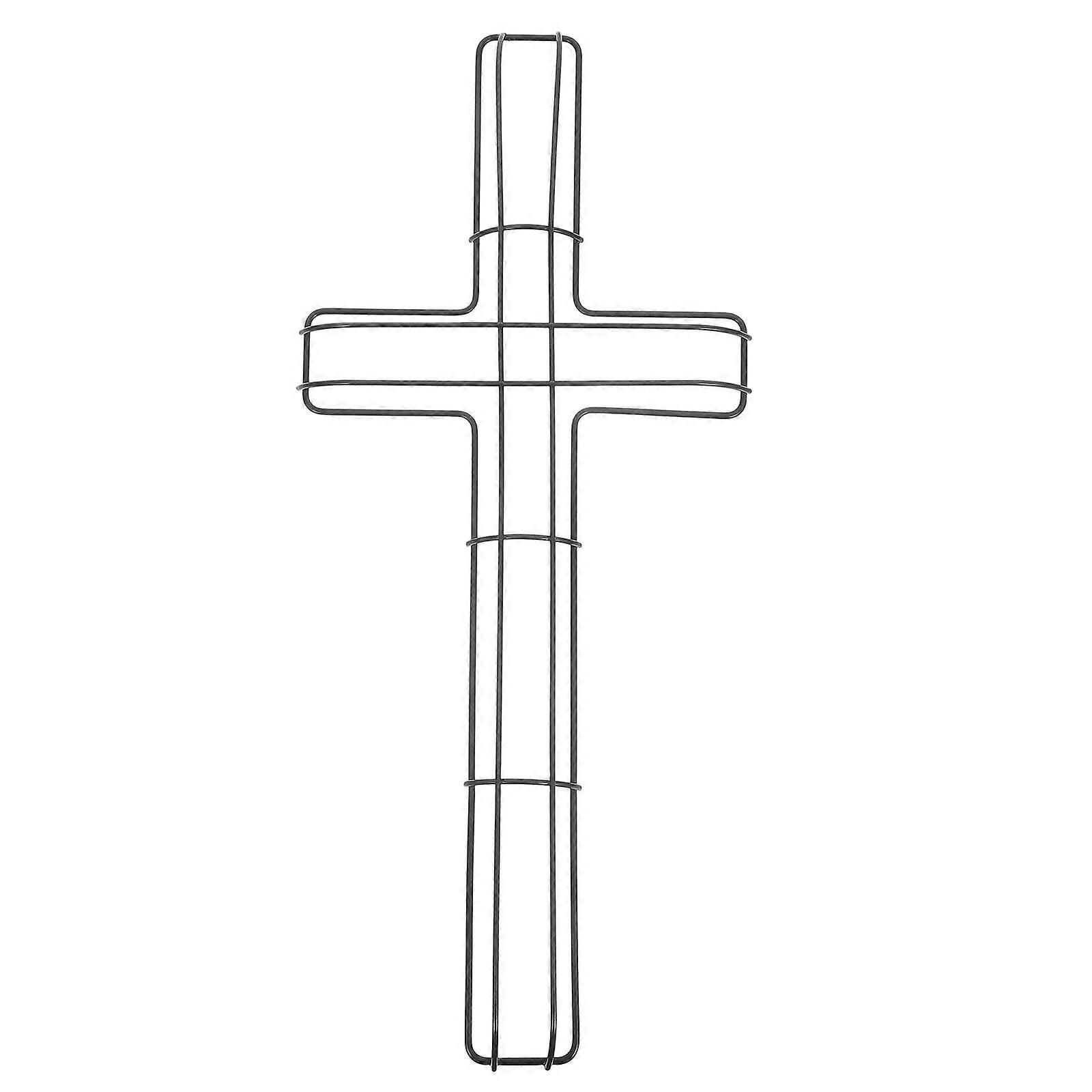 Black Shape Wreath Frame for DIY Home Decorations 7.5 Inches