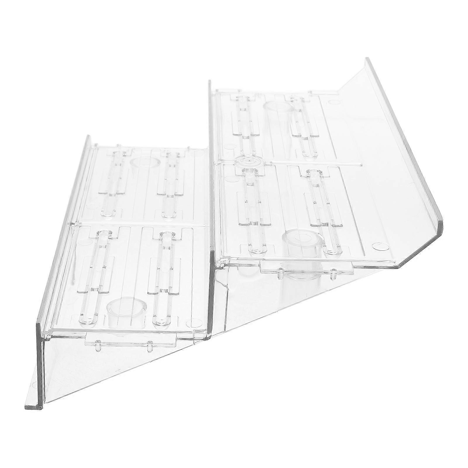 2Pcs Tiered Plastic Display Stand for Displaying Fruits and Vegetables