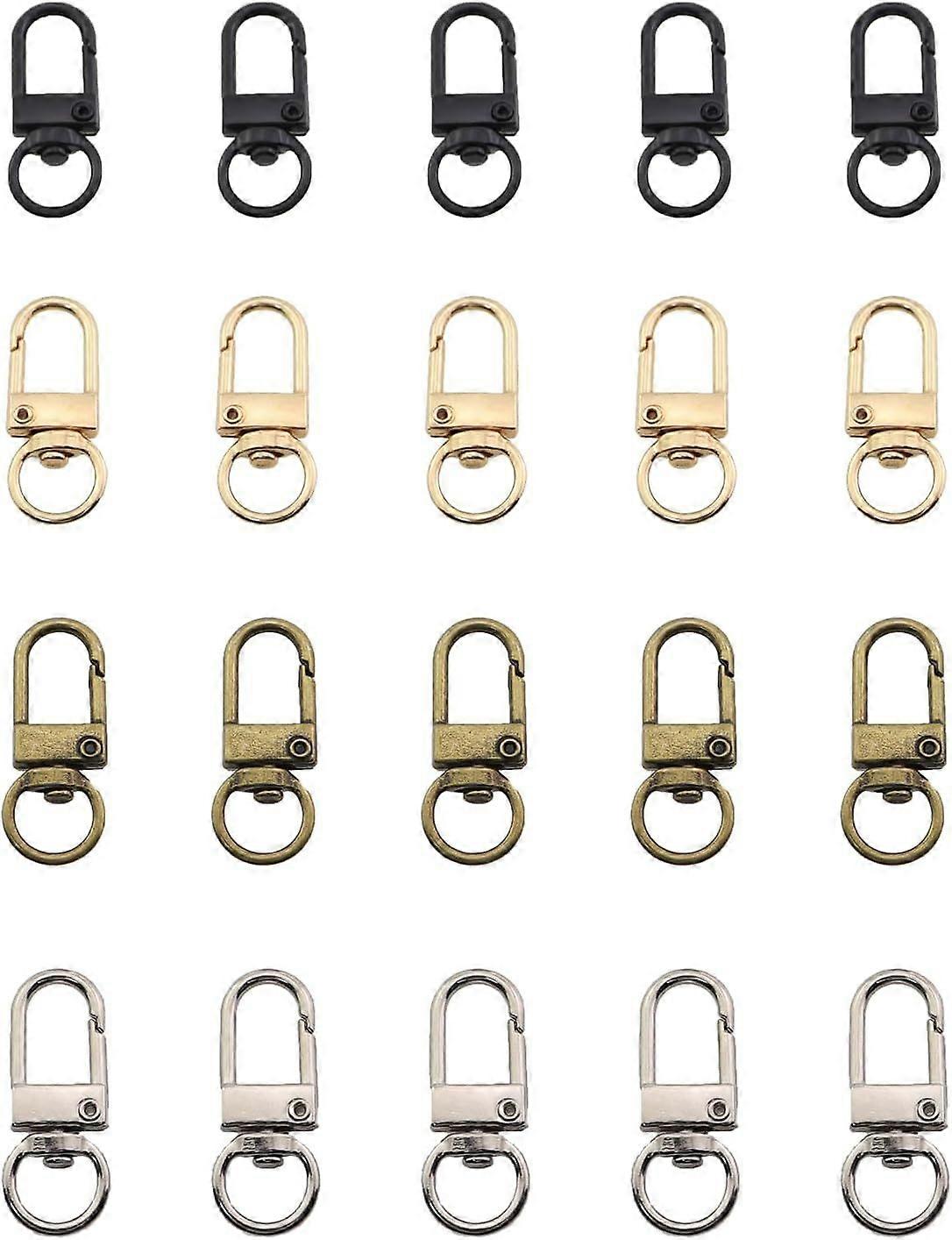 20PCS Multi Coloured Metal Hook and Loop Fasteners Inner Diameter 10mm Hardware