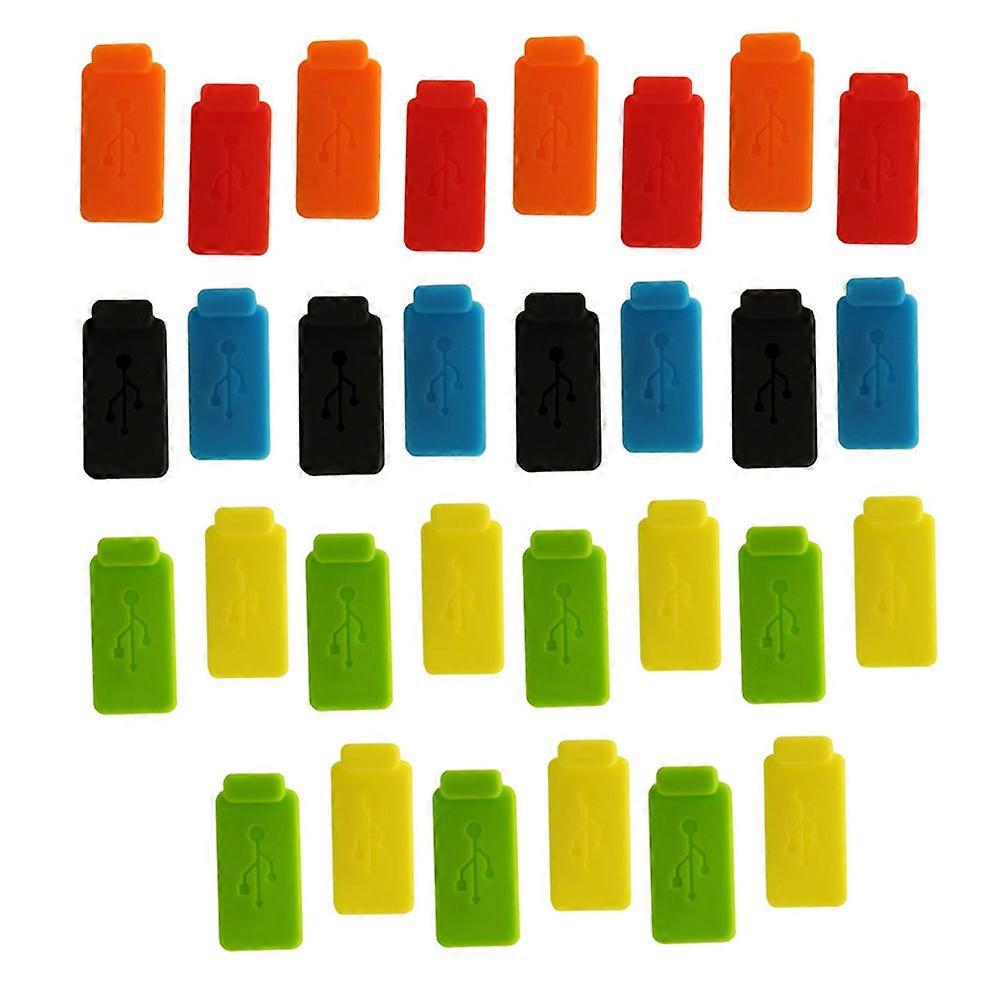 USB Plug Silicone Dust Protector for Preventing Dust 60Pcs Set