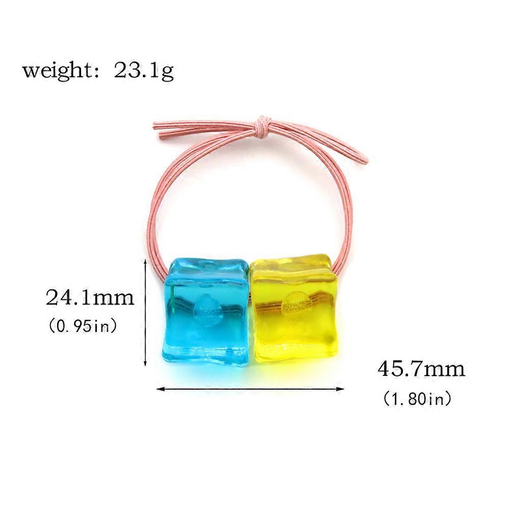 Anime BOCCHI LE ROCHER! Gotoh Hitori Cosplay ��pingle �� cheveux bleu jaune carr�� ��lastique bandes de cheveux chapeaux cheveux accessoires bij