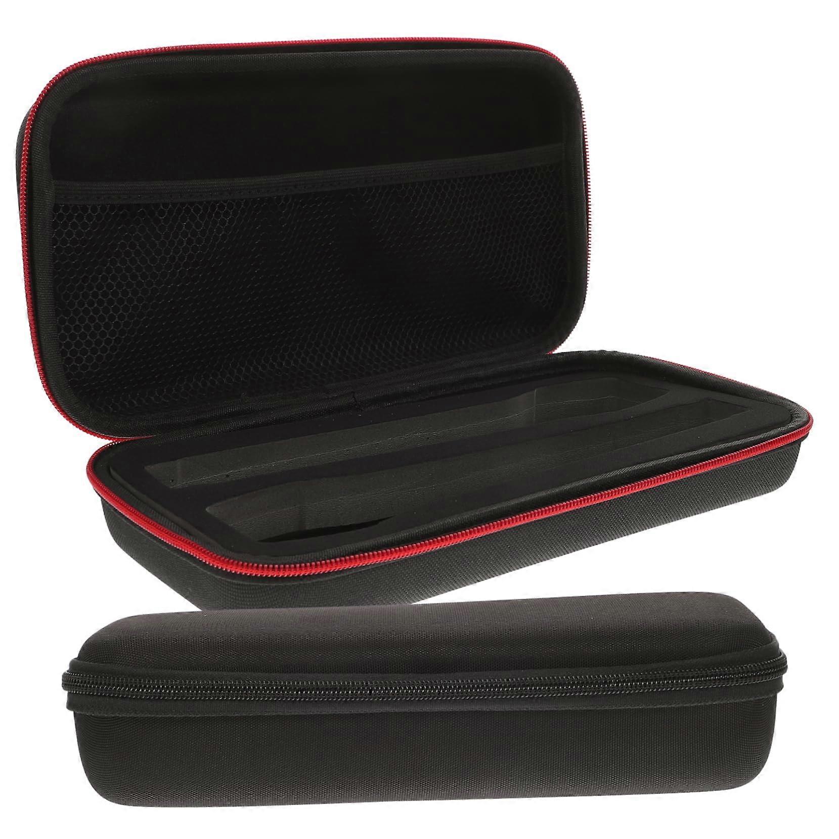 2pcs Portable Microphone Storage Bag For Handheld Microphone Dual Slot EVA Case, DJ Performances, OnTheGo Use