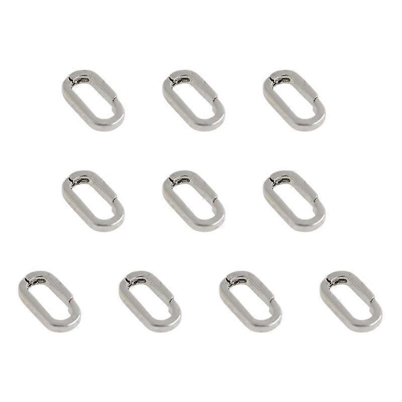 Elegant Pearls Enhancer Clasp with Sturdy Brass Openable Zirconia Clasp for Beaded Necklaces and Bracelets 10 Pack