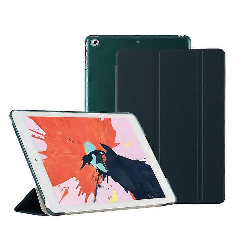 Capa elegante para iPad Mini 4/5 de 7,9 polegadas, verde escuro, modo de hibernação inteligente.