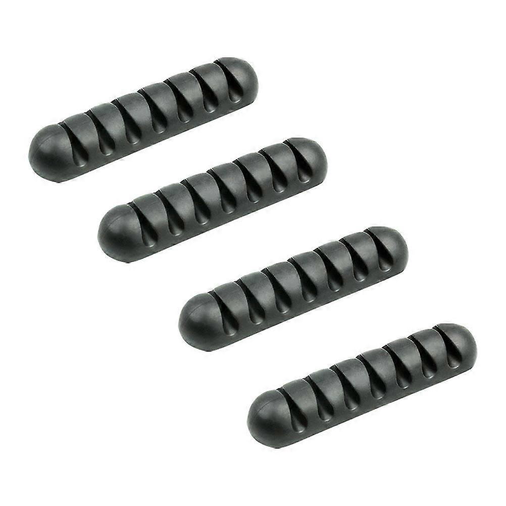 Cable Holder Desktop Cable Organizers for Wire Arrangement 12Pcs Black