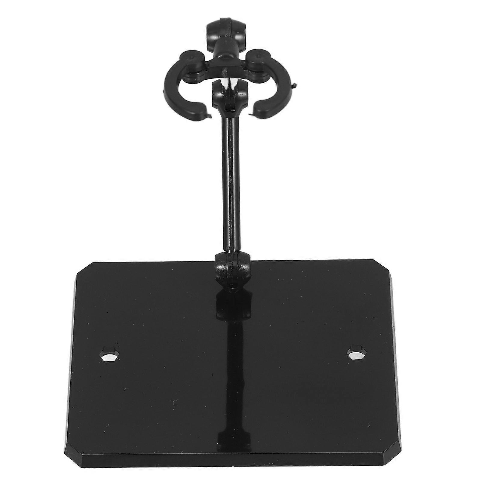 Black ABS Assembly Action Figure Support Holder Bases for Display 3Pcs