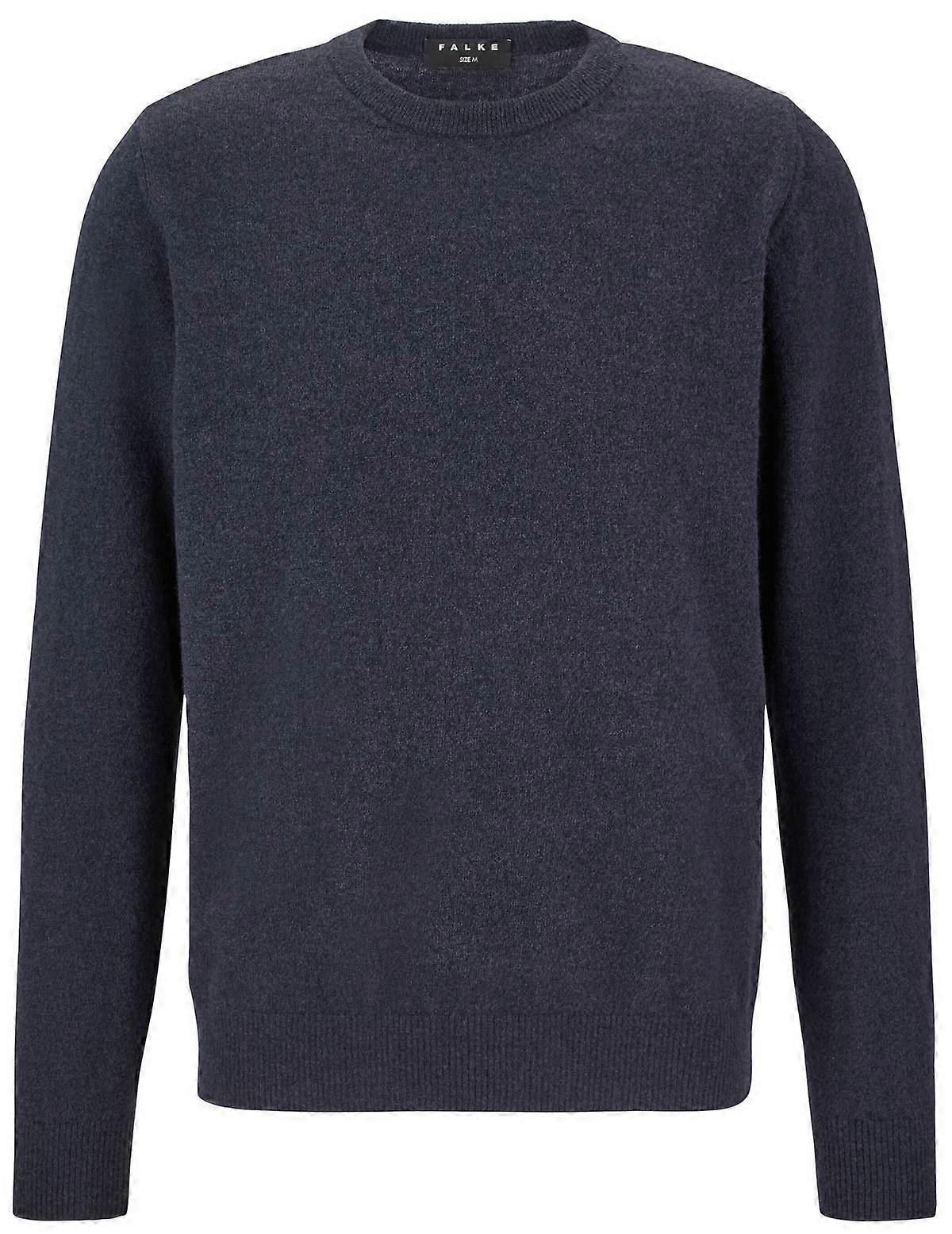 Falke Lambswool Crew Neck Sweater - Space Blue