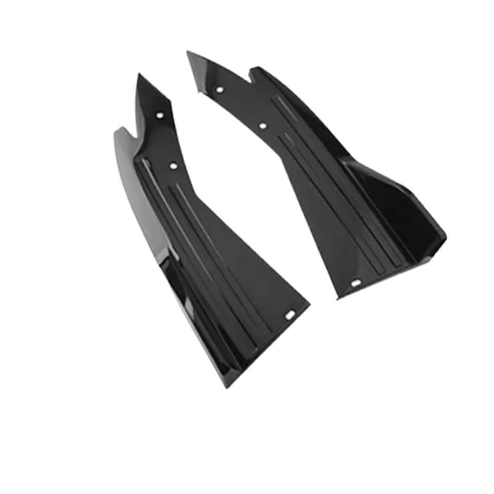 Universal Car Side Skirt Extension and Black Rear Bumper Diffuser Splitter for Scratch Protection