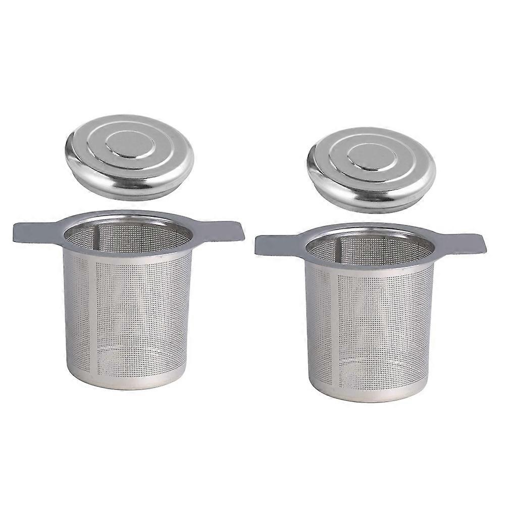 Stainless Steel Tea Filter Tea Strainer Tea Tasting Loose Leaf Tea Strainer 2Set