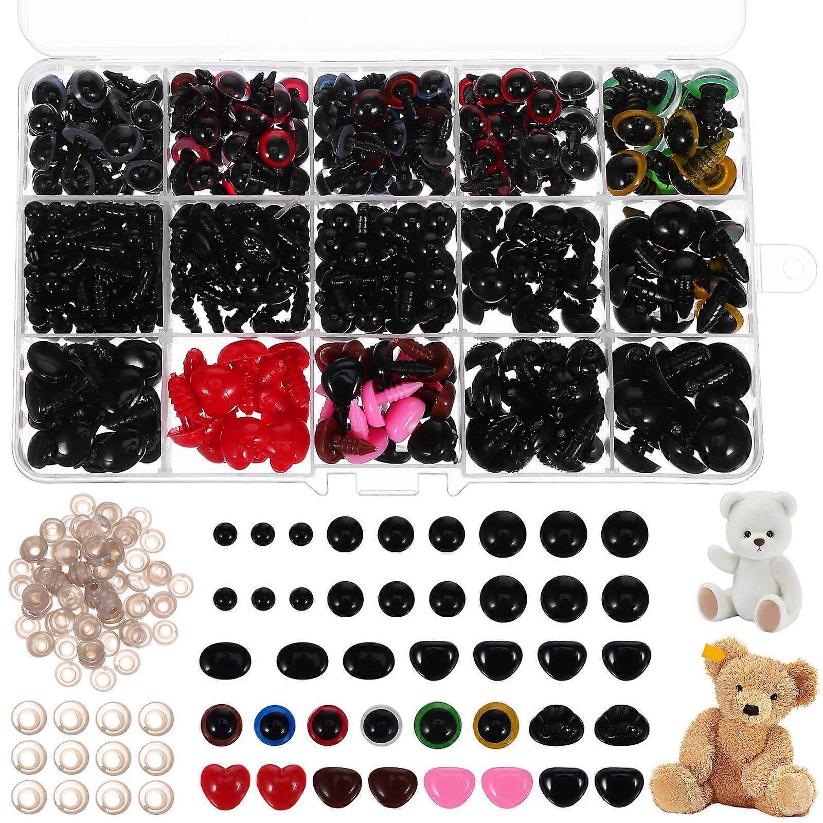 Doll Eyes Button Eyes Set for DIY Crafts 1Set Plastic Accessories Assorted Color