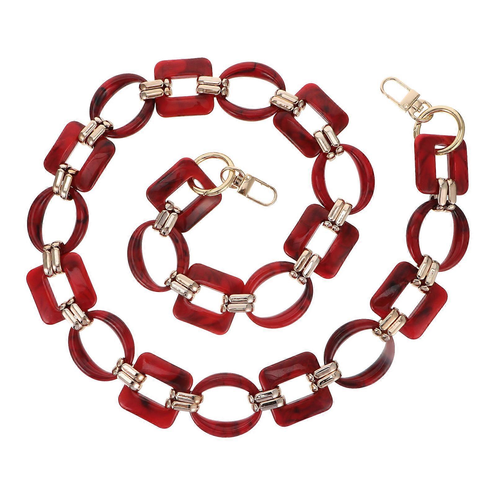 Bag Decorative Strap for Decoration Use Retro Resin Bag Chain Accessory