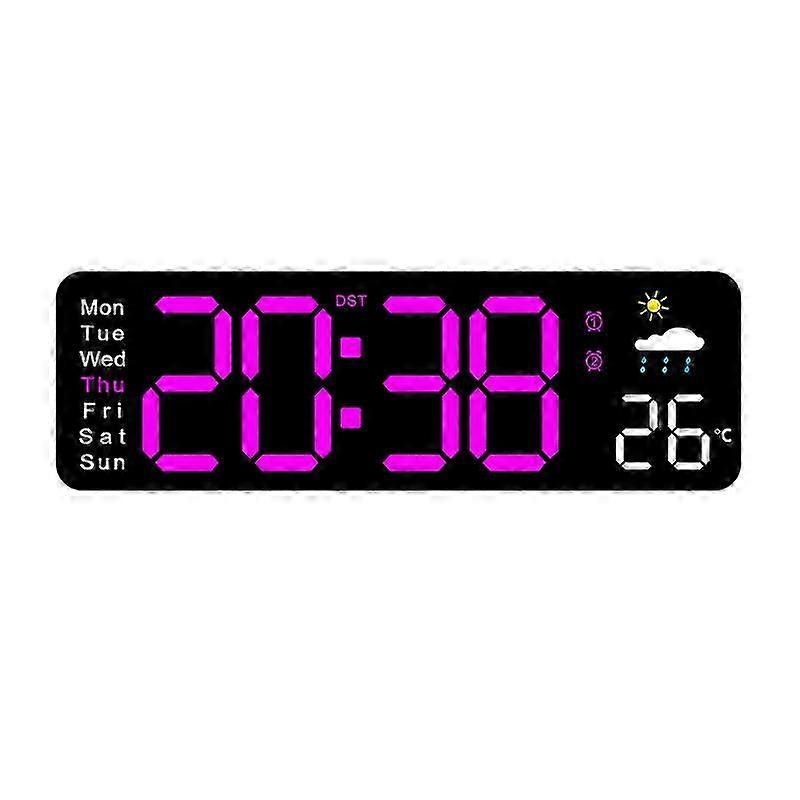 2026 Weather Clock Temperature- Weather temperature sensor wall clock