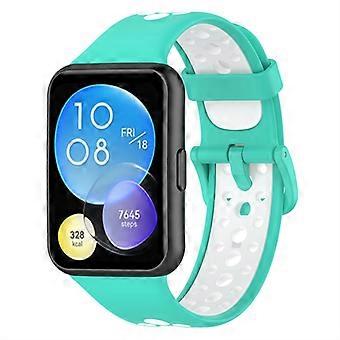 Dla Huawei Watch Fit 2 / Watch Fit 2 Aktywny dwukolorowy pasek do zegarka Silikonowy pasek na nadgarstek