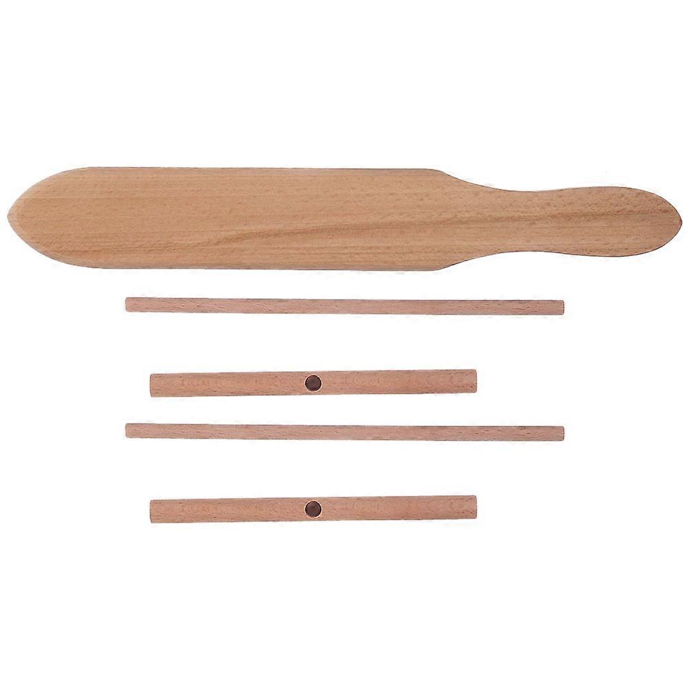 Wooden Crepe Spatula for Making Pancakes 1Set Kitchen Pancake Tool Kit