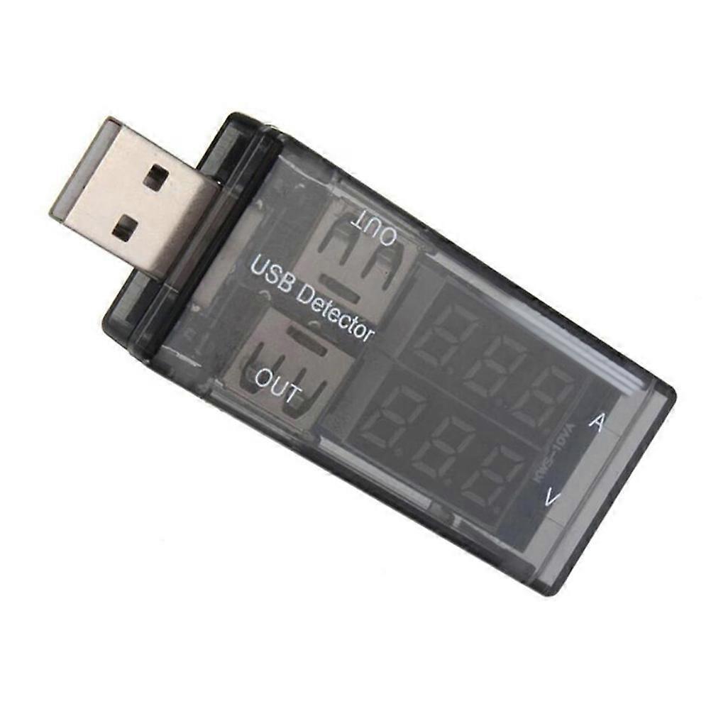 Electric Current Voltage Tester USB Power Meter for Voltage Test Black