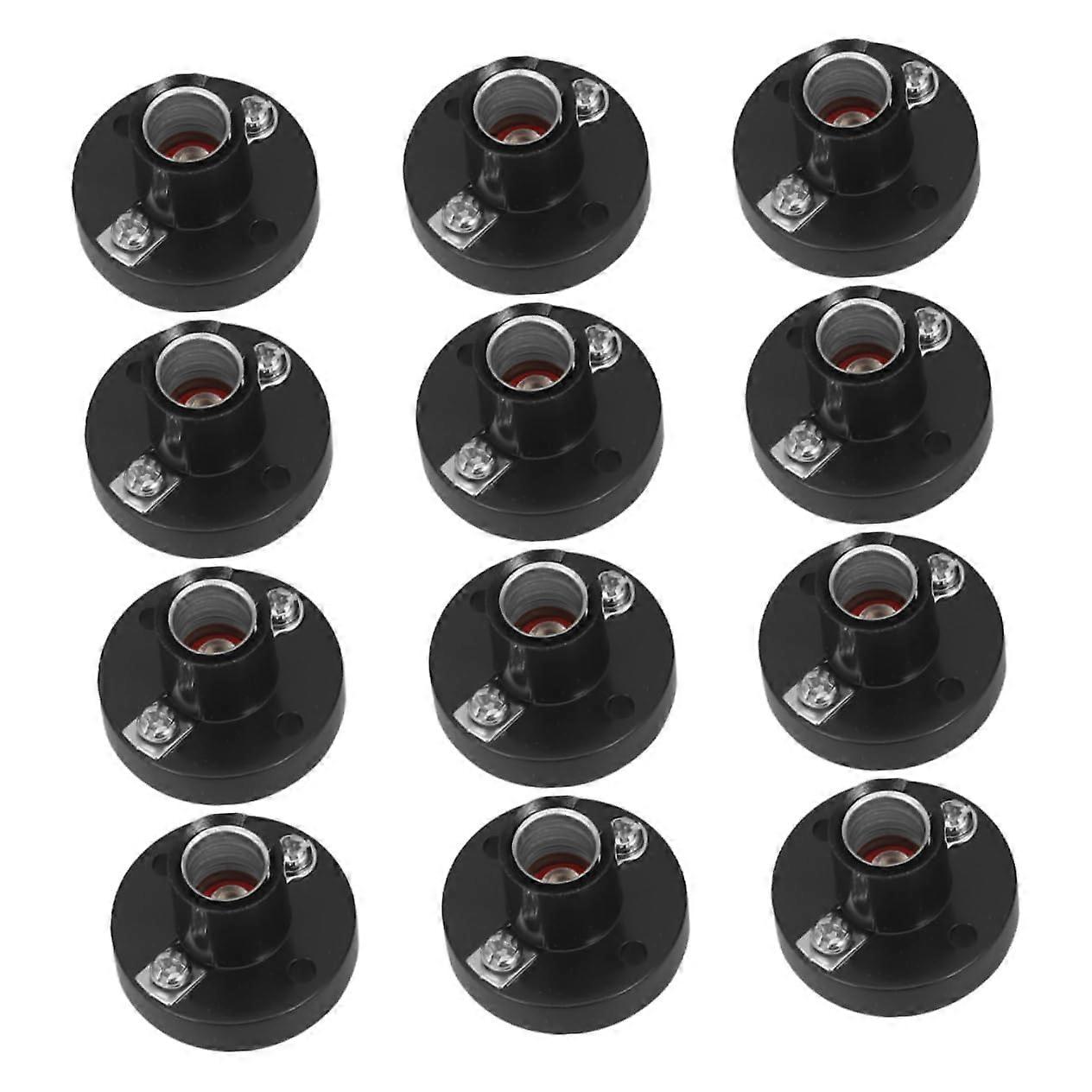 12PCS Small Screw Base Light Bulb Socket for Physics Experiments with LongTerm Reliability