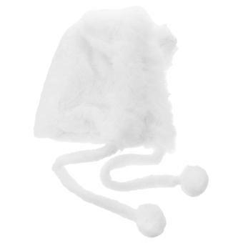 Gorro de peluche con orejas de zorro para mujer, gorro de calavera peludo con pompón, diseño cálido y aislante para esquiar, actividades de nieve y cosplay.