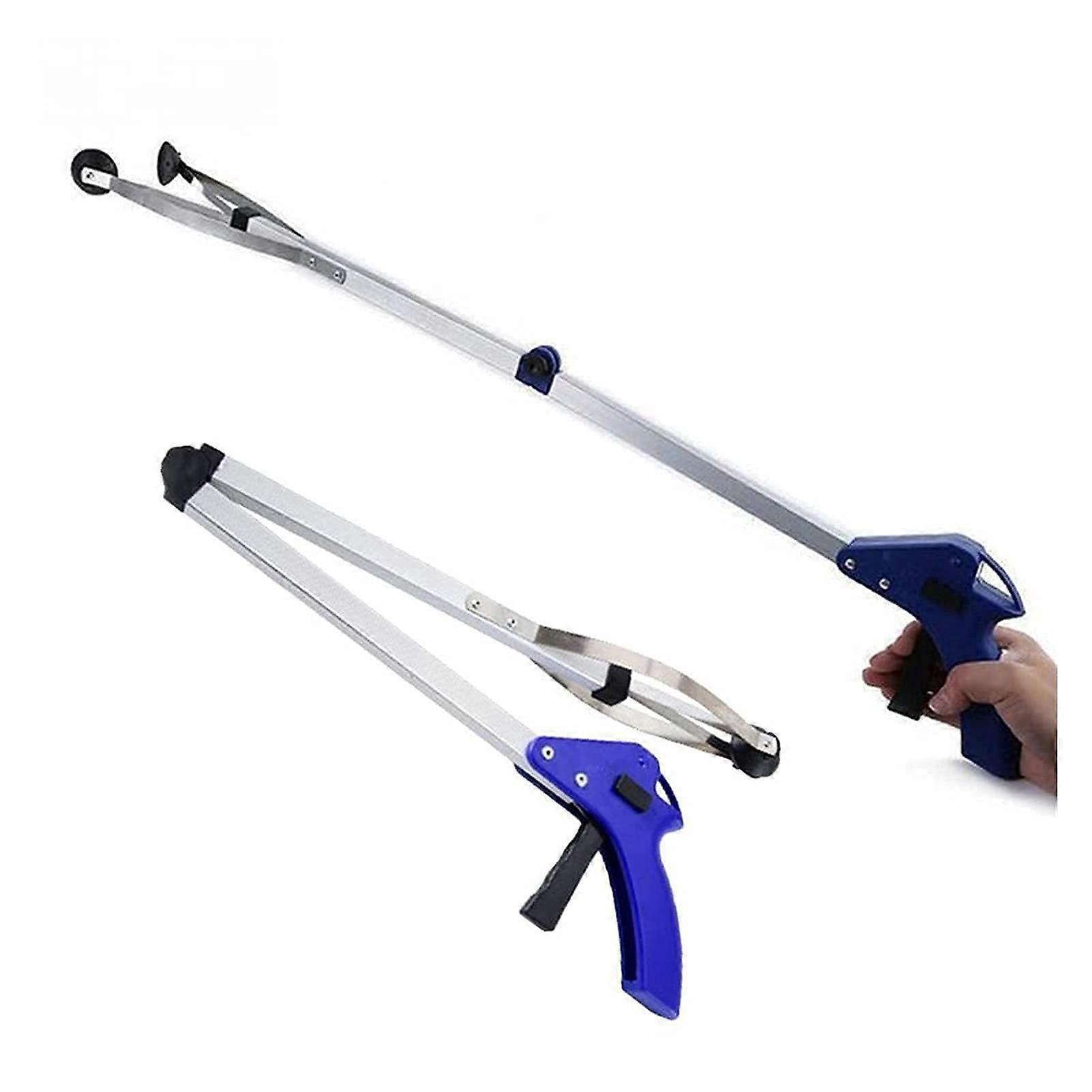 Foldable Litter Picker Grabber Tool with Ergonomic Grip and Secure Jaws for Easy Trash Pickup