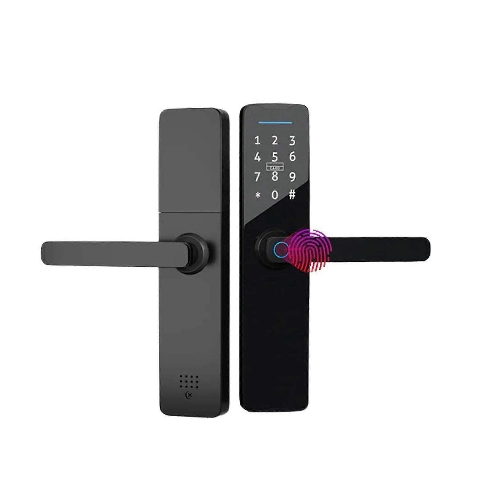 Smart Door Lock 4 Pack with Biometric Fingerprint, WiFi Control and Keypad Entry