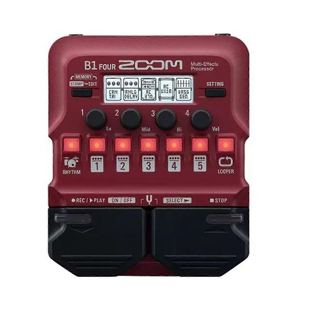 Zoom B1 Four Guitar Multi Effect Processors, Guitar Single Effect Device, Preamplifier, Guitar Effect Pedal