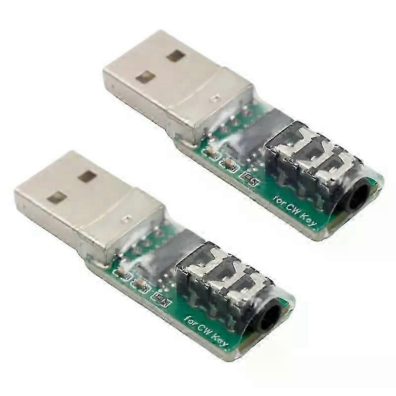 One Morse code training adapter USB key trainer for VBand/CW key mobile computers, supporting 35mm connector CW key trainer contacts.