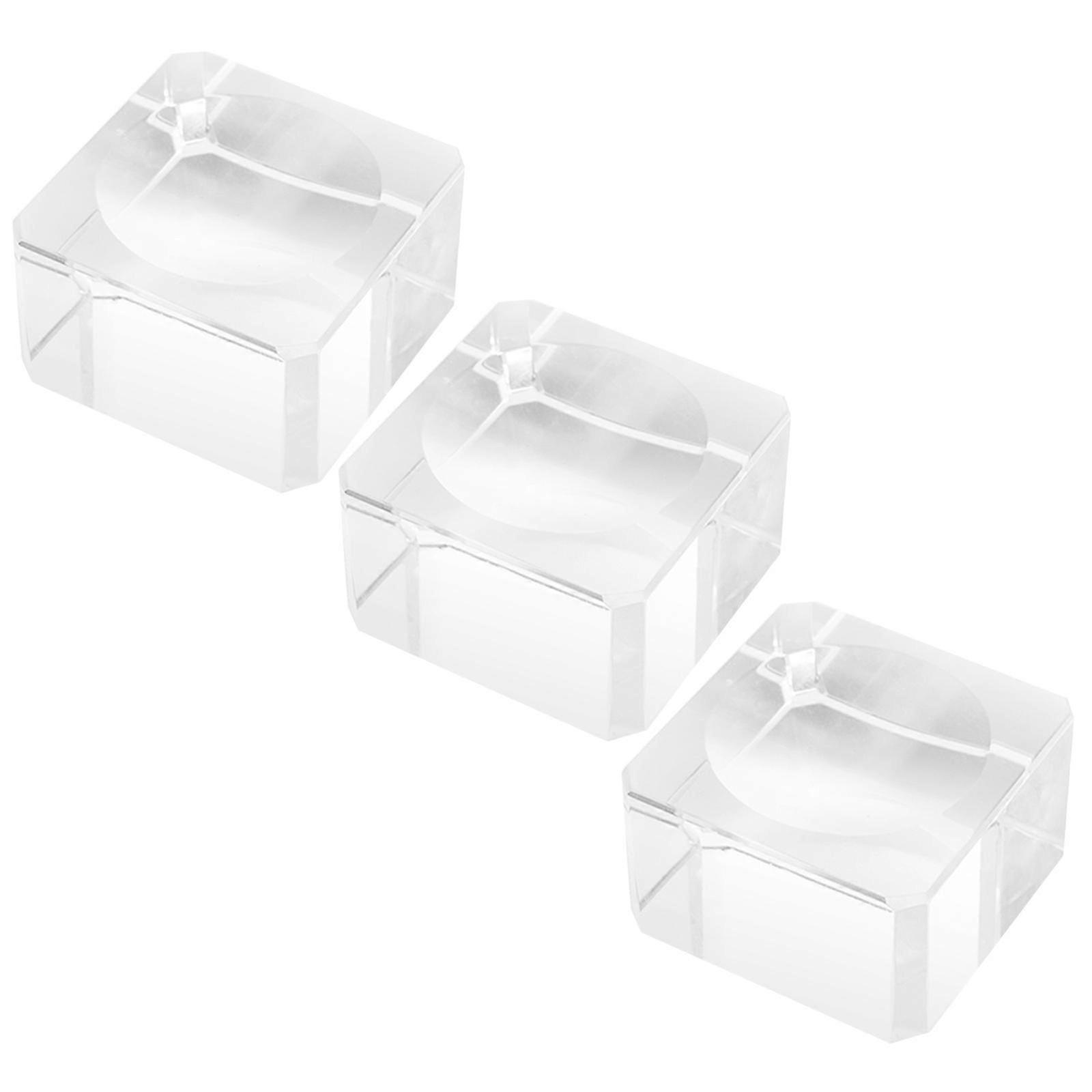 Crystal Ball Base Clear Round Display Stand for 18Pcs Ball Storage