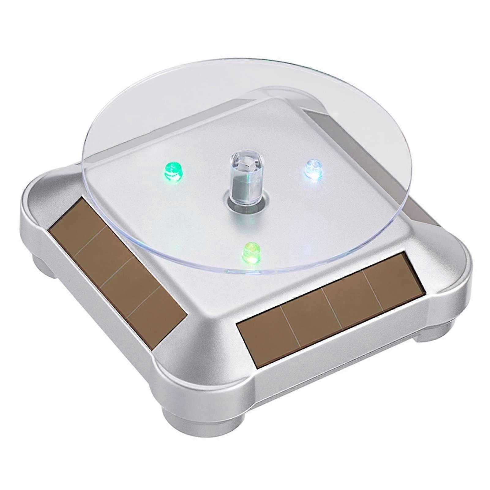 Glasses Display Stand with 360° Automatic Rotation, LightDriven Eyeglass Holder for Sunglasses