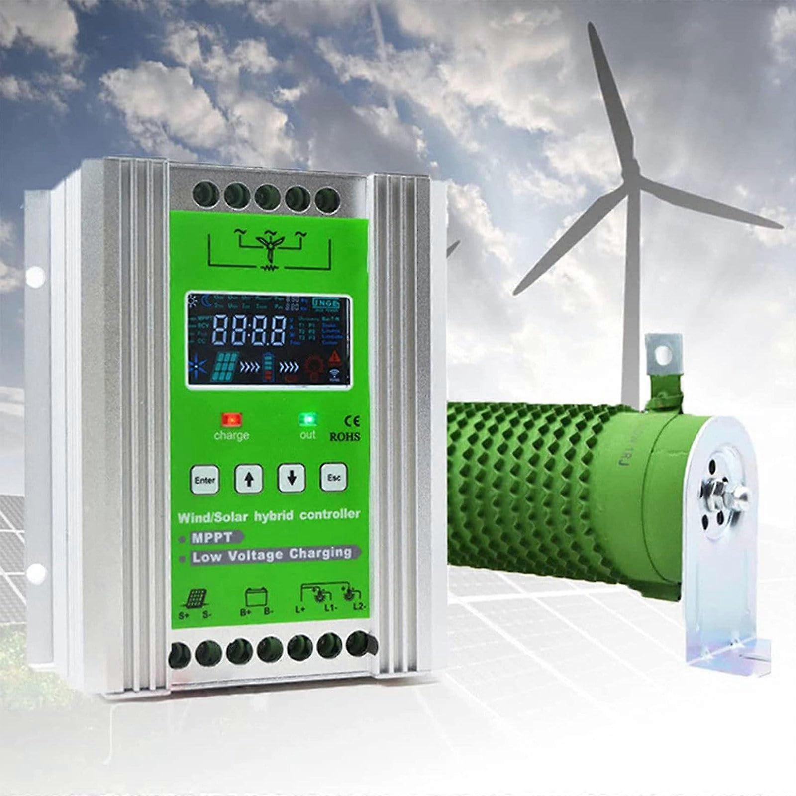 Wind Solar Hybrid MPPT Charge Controller 6000W 24V 48V Off Grid with LCD and Boost Charging