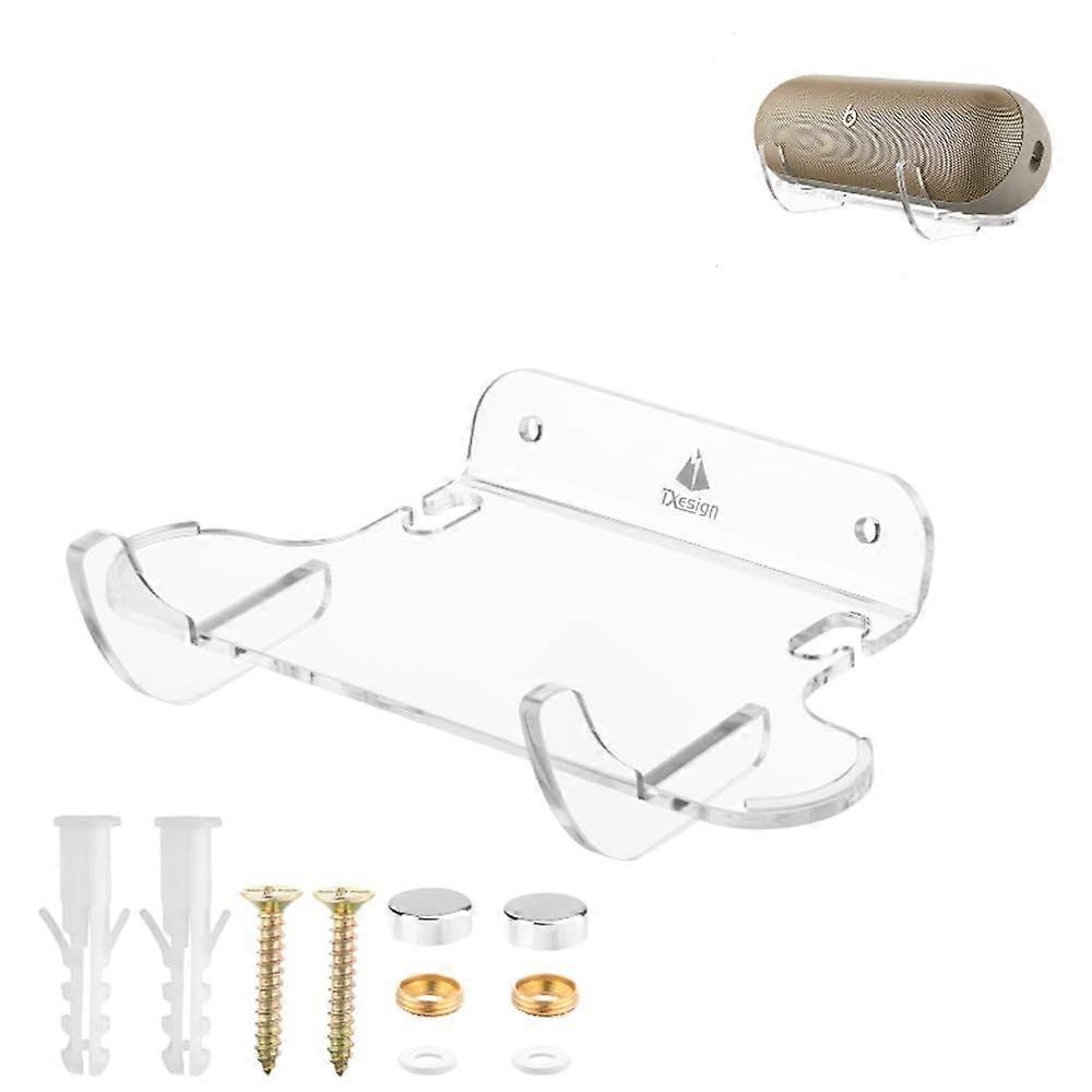Wall Mount Acrylic Speaker Bracket Transparent Holder SpaceSaving Secure Stable for Beats Pill