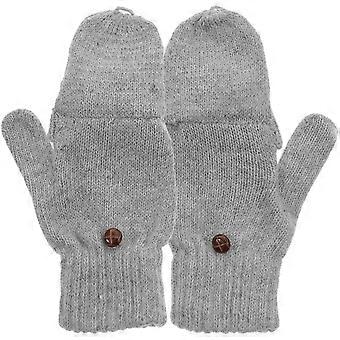 1 Pair Gloves With Fingers Cut Out | Cozy Semi Finger Gloves For Women | Mitten Knitted Winter Fingerless Mitten For Daily Use