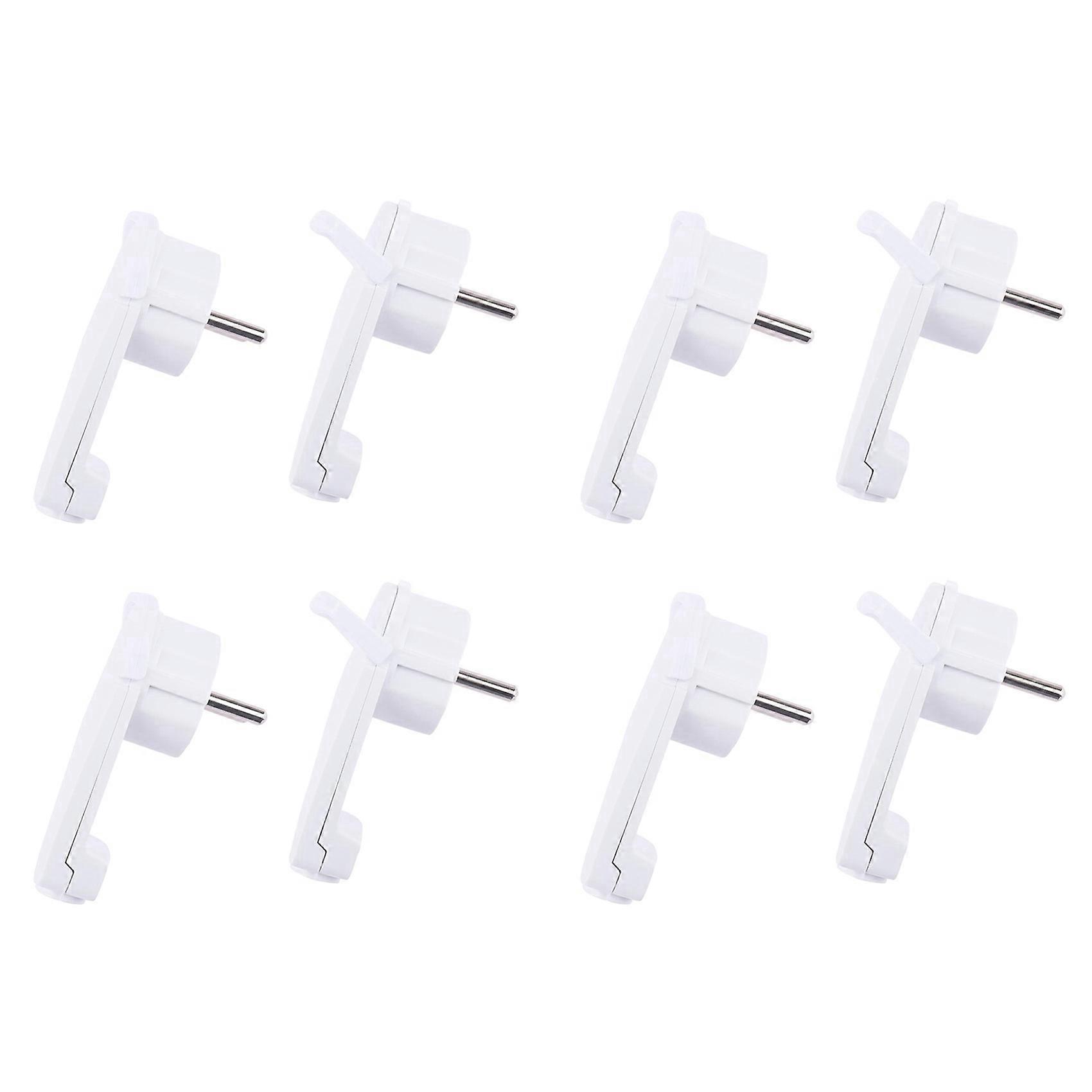 8pcs White Schuko Angled Plug Flat, Schuko Flat Plug 250 V (16 A), Schuko Plug, Schuko Plug Flat, Eu Plug