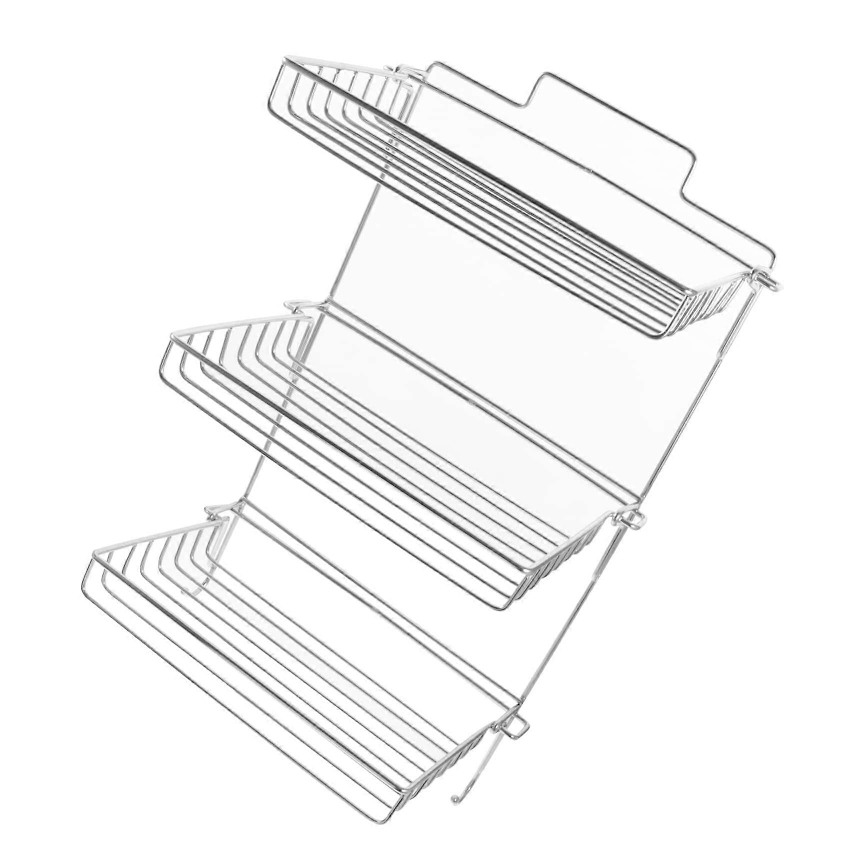 Bathroom Wall Shelf with Adhesive Mount, SpaceSaving Storage Rack for Bathroom and Kitchen