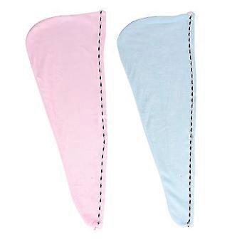Hair Dry Wraps Microfiber Shower Caps for Quick Drying 4Pcs Set with Assorted Color